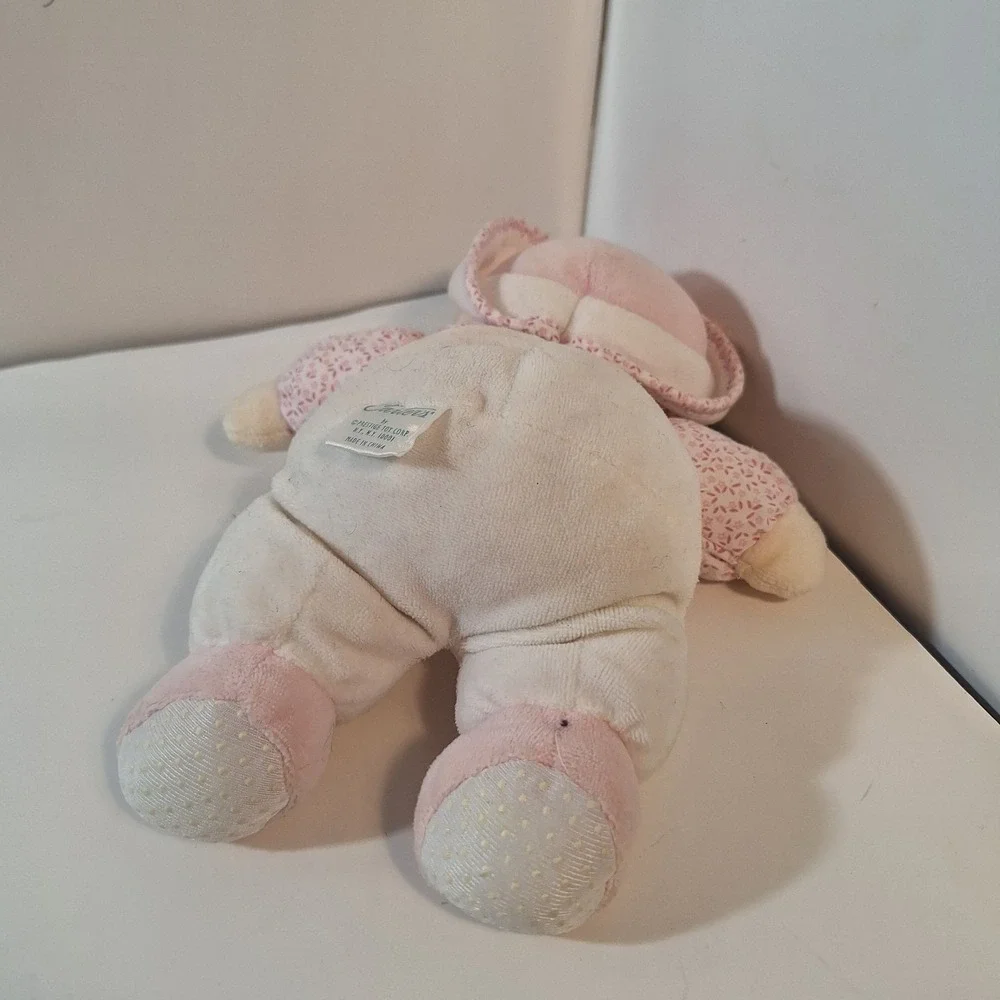 Carter's by Prestige Toy Corp. Vintage Baby Doll Rattle Blonde Hair Plush‎